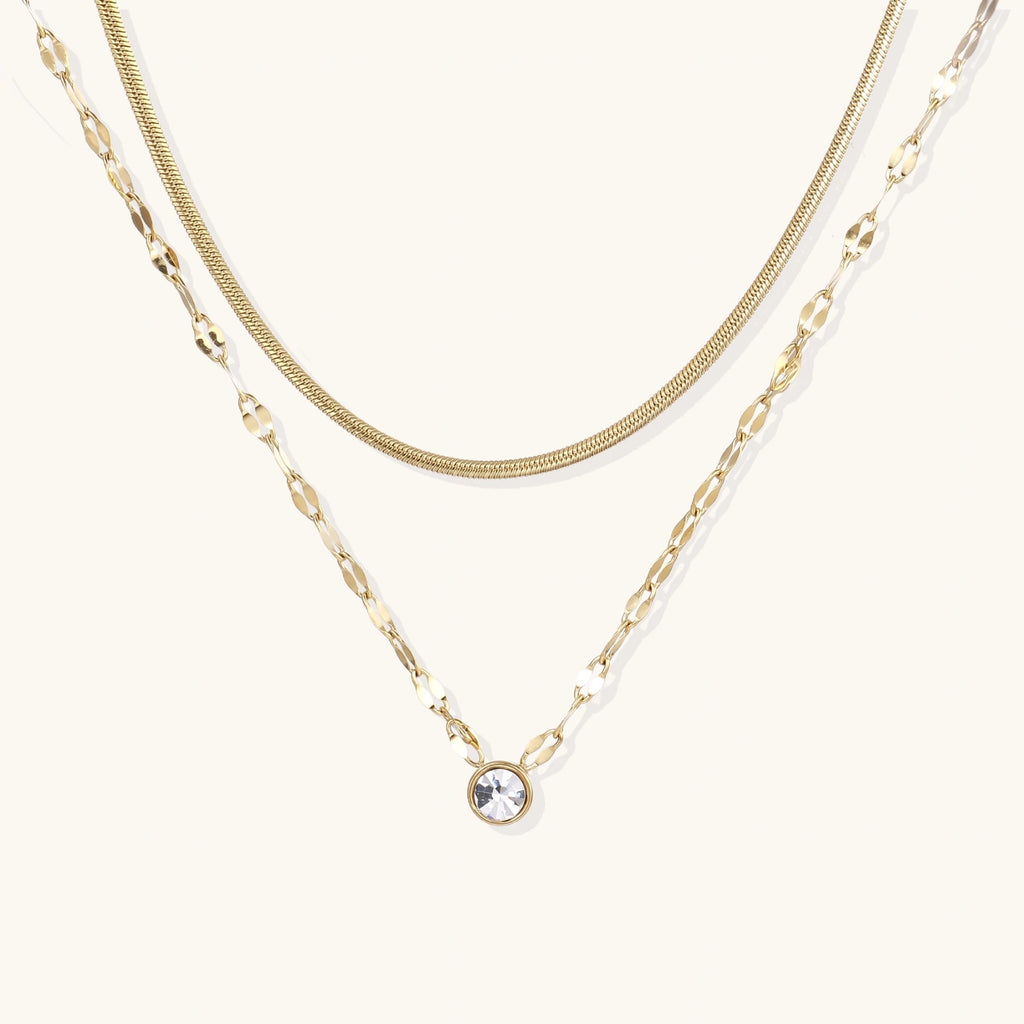 Collier double Dorée