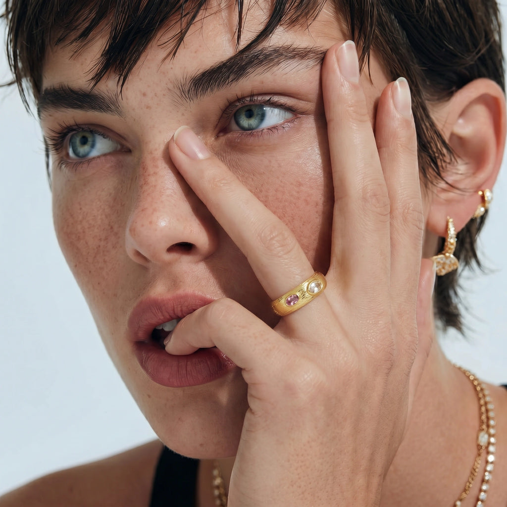 Bague double Gemme